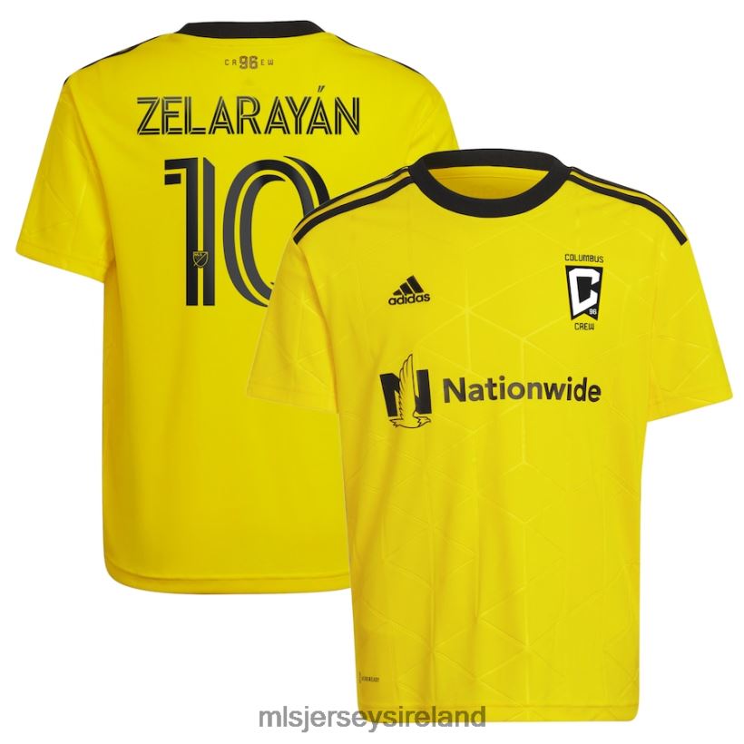 Jersey Columbus Crew Lucas Zelarayan Adidas Yellow 2022 Gold Standard Kit Replica Player Jersey Kids MLS Jerseys RR22VR431