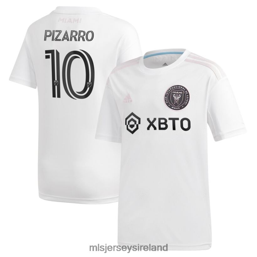 Jersey Inter Miami CF Rodolfo Pizarro Adidas White 2020 Primary Replica Jersey Kids MLS Jerseys RR22VR1097