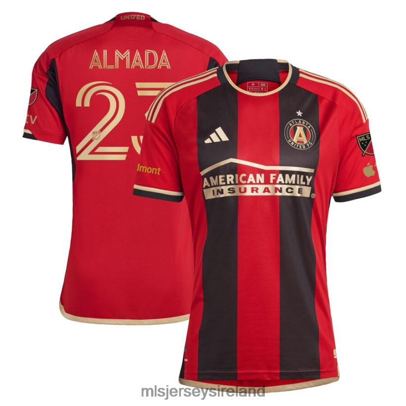 Jersey Atlanta United FC Thiago Almada Adidas Black 2023 The 17s' Kit Authentic Jersey Men MLS Jerseys RR22VR409