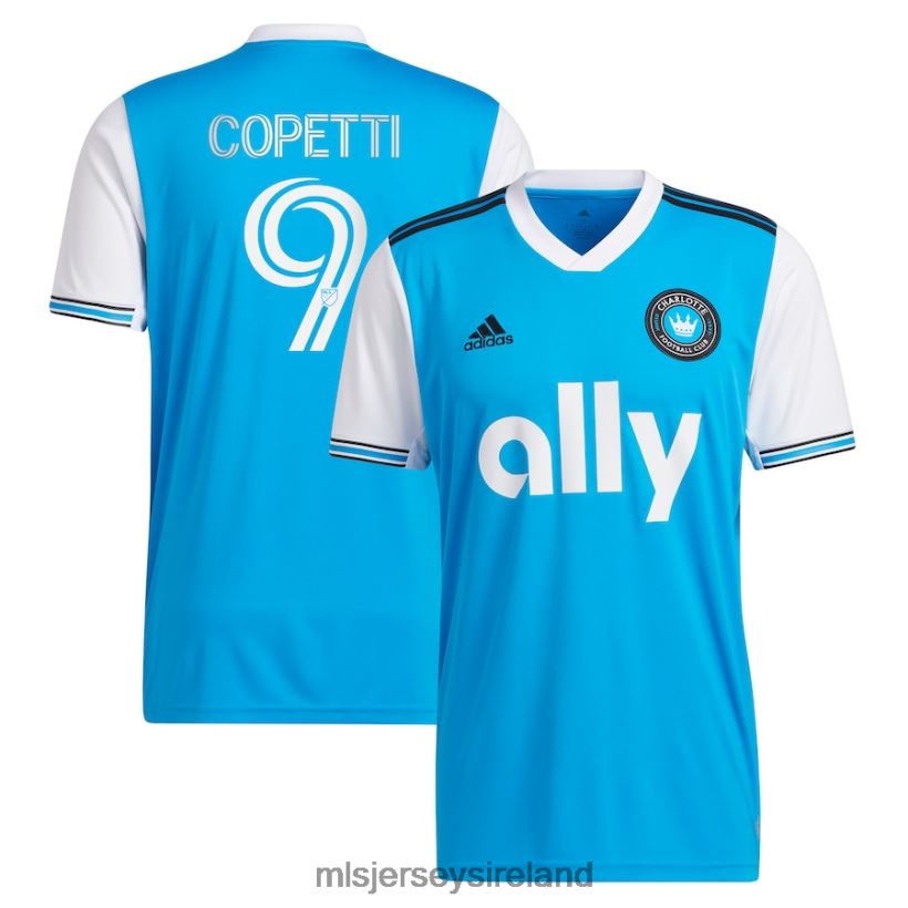 Jersey Charlotte FC Enzo Copetti Adidas Blue 2023 Newly Minted Replica Player Jersey Men MLS Jerseys RR22VR1087