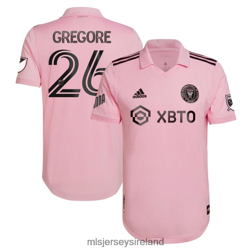 Jersey Inter Miami CF Gregore Adidas Pink 2022 The Heart Beat Kit Authentic Team Player Jersey Men MLS Jerseys RR22VR1115