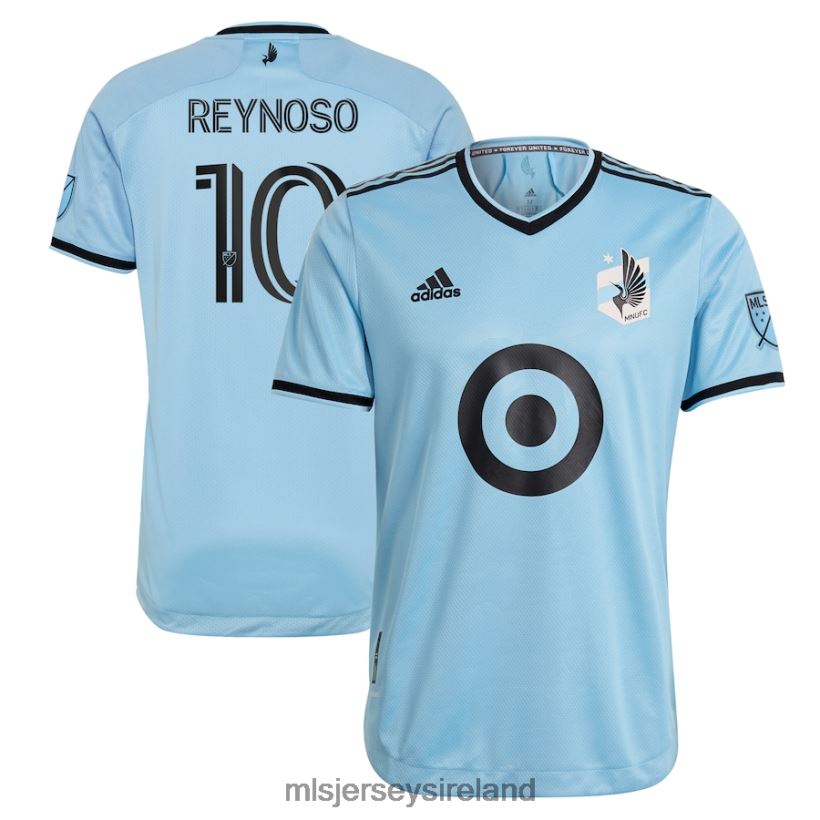 Jersey Minnesota United FC Emanuel Reynoso Adidas Light Blue 2021 The River Kit Authentic Jersey Men MLS Jerseys RR22VR1297