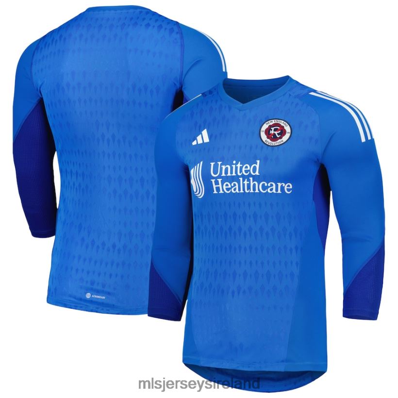 Jersey New England Revolution Adidas Blue 2023 Goalkeeper Long Sleeve Replica Jersey Men MLS Jerseys RR22VR234