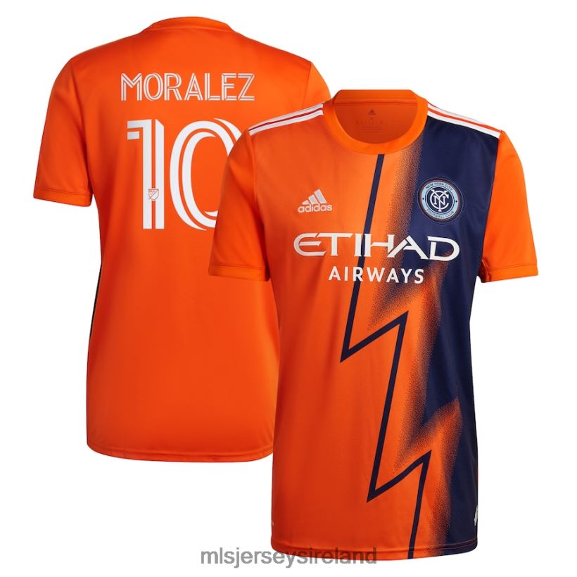 Jersey New York City FC Maximiliano Moralez Adidas Orange 2022 The Volt Kit Replica Player Jersey Men MLS Jerseys RR22VR1088