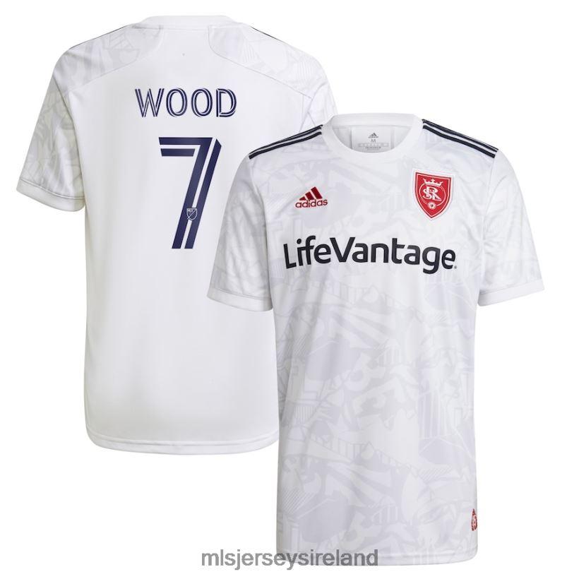 Jersey Real Salt Lake Bobby Wood Adidas White 2021 The Supporter's Secondary Kit Replica Player Jersey Men MLS Jerseys RR22VR1408