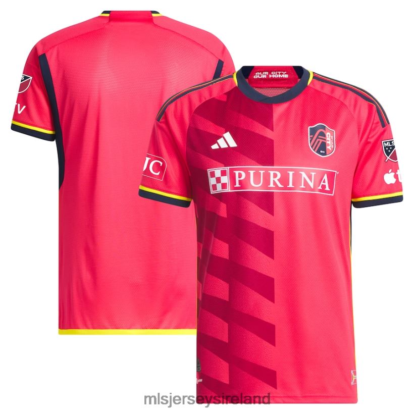 Jersey St. Louis City SC Adidas Red 2023 CITY Kit Authentic Jersey Men MLS Jerseys RR22VR1