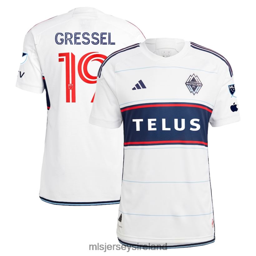 Jersey Vancouver Whitecaps FC Julian Gressel Adidas White 2023 Bloodlines Authentic Player Jersey Men MLS Jerseys RR22VR1383