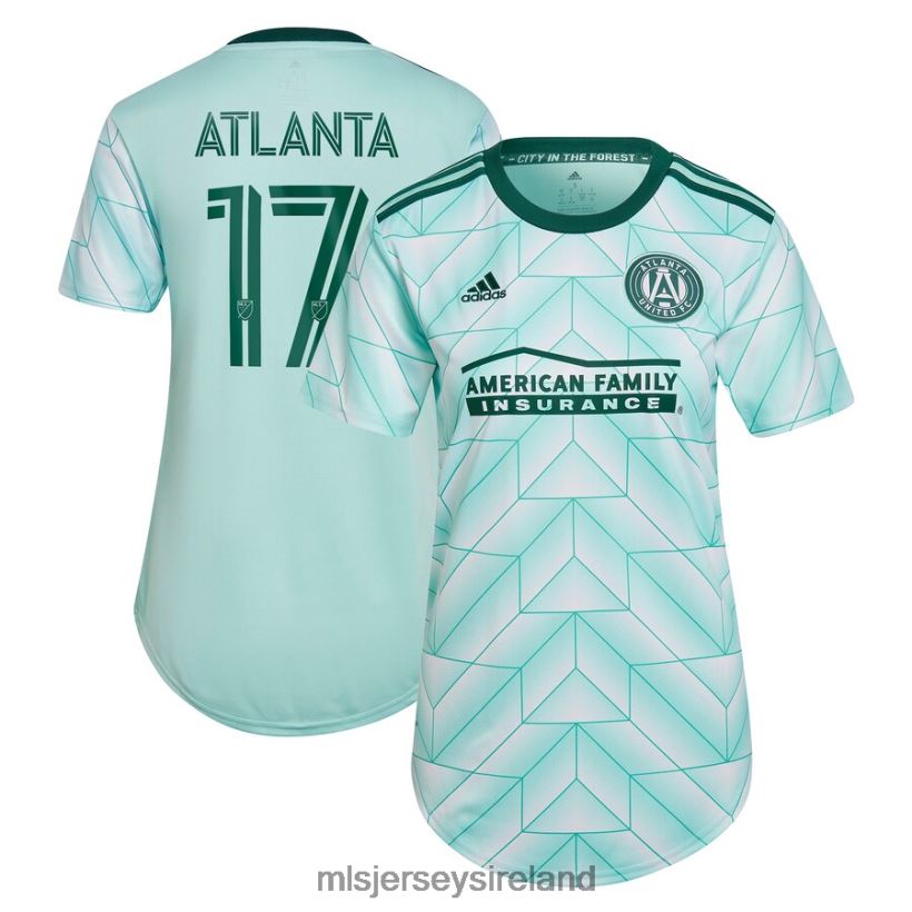 Jersey Atlanta United FC Adidas Mint 2023 The Forest Kit Replica Player Jersey Women MLS Jerseys RR22VR676