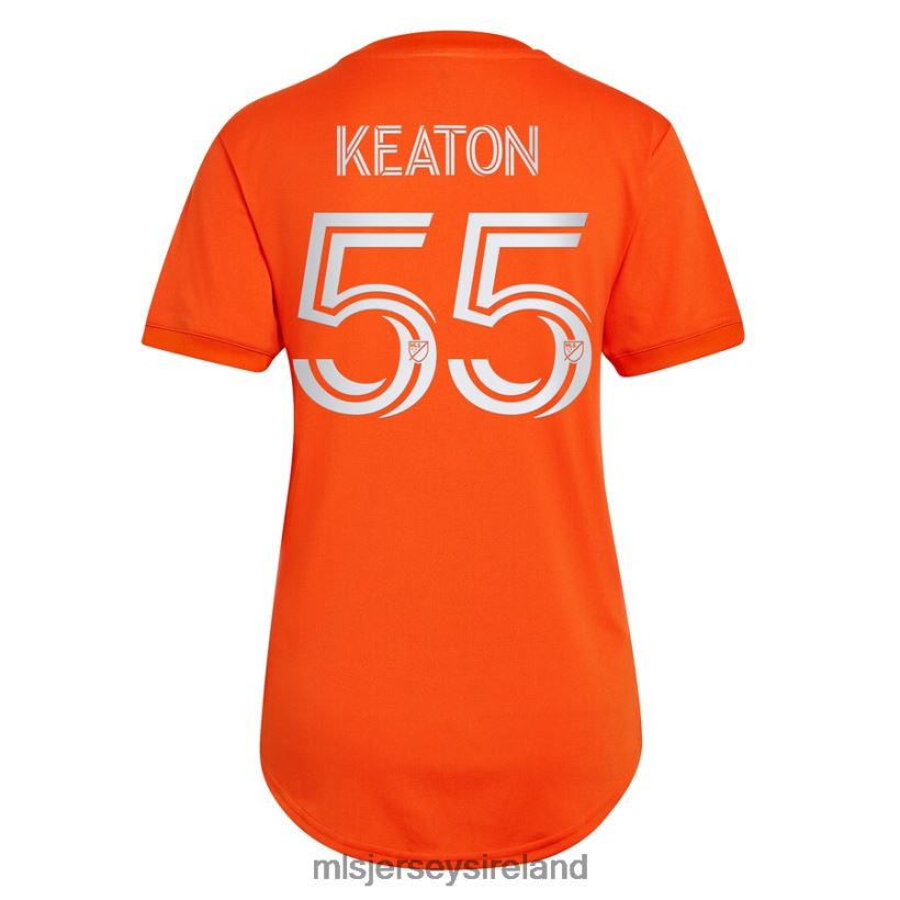Jersey New York City FC Keaton Parks Adidas Orange 2023 The Volt Kit Replica Player Jersey Women MLS Jerseys RR22VR1112