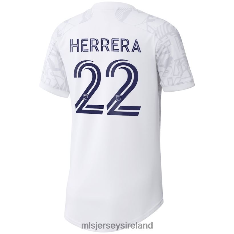 Jersey Real Salt Lake Aaron Herrera Adidas White 2021 The Supporter's Secondary Replica Player Jersey Women MLS Jerseys RR22VR1474