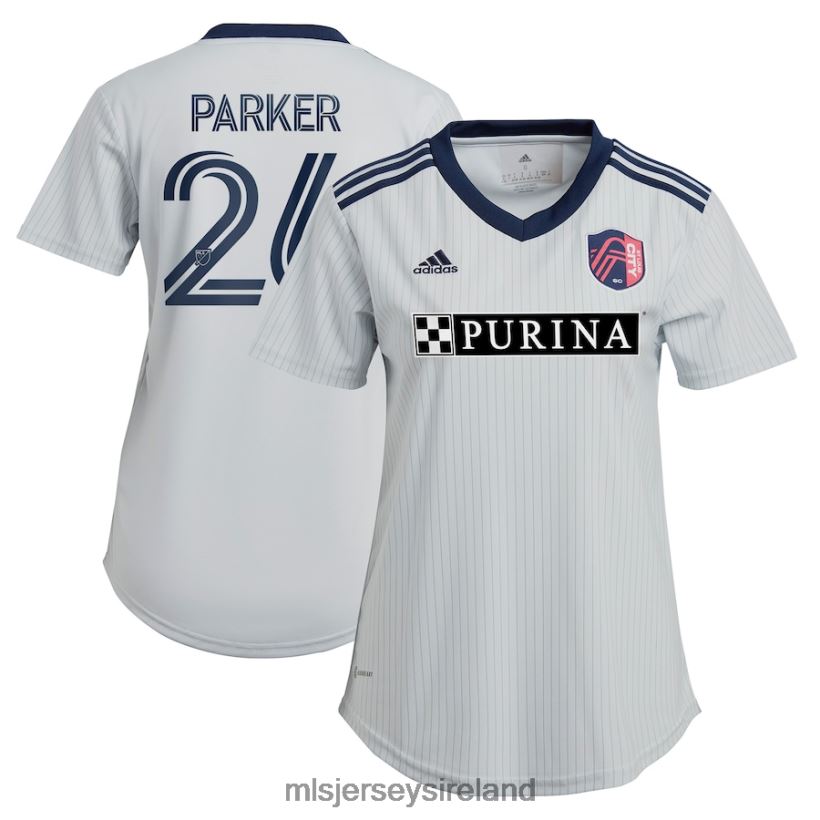 Jersey St. Louis City SC Tim Parker Adidas Gray 2023 The Spirit Kit Replica Jersey Women MLS Jerseys RR22VR1357