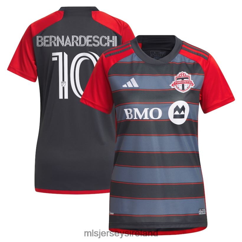 Jersey Toronto FC Federico Bernardeschi Adidas Gray 2023 Club Kit Replica Player Jersey Women MLS Jerseys RR22VR890
